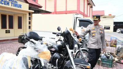 Polres Aceh Timur dan Bea Cukai Amankan Truk Pengangkut Barang dan Hewan Ilegal